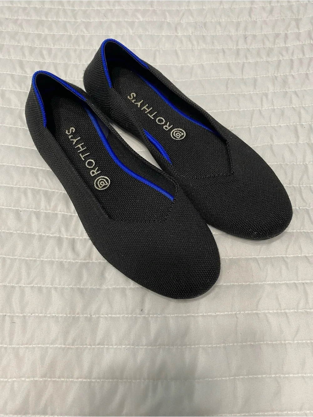 Rothy’s The Flat Round Toe Black Women Size 10